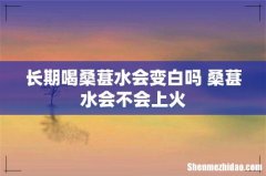 长期喝桑葚水会变白吗 桑葚水会不会上火