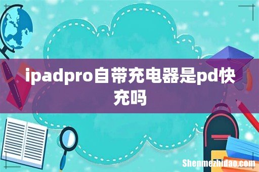 ipadpro自带充电器是pd快充吗