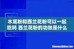 木耳粉和西兰花粉可以一起吃吗 西兰花粉的功效是什么