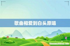 歌曲相爱到白头原唱