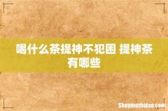 喝什么茶提神不犯困 提神茶有哪些