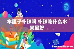 车厘子补铁吗 补铁吃什么水果最好