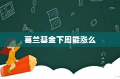 葛兰基金下周能涨么