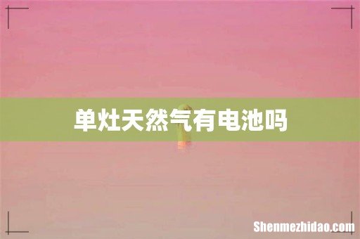 单灶天然气有电池吗