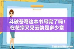 斗破苍穹这本书写完了吗！在花宗又见云韵是多少章
