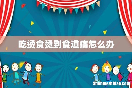 吃烫食烫到食道痛怎么办