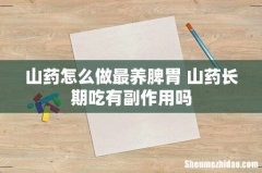山药怎么做最养脾胃 山药长期吃有副作用吗
