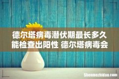 德尔塔病毒潜伏期最长多久能检查出阳性 德尔塔病毒会发烧吗