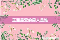 王菲最爱的男人是谁