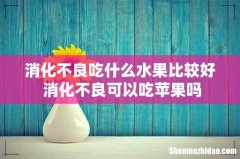 消化不良吃什么水果比较好 消化不良可以吃苹果吗