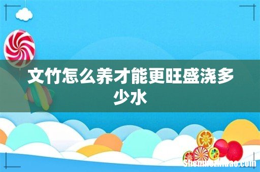 文竹怎么养才能更旺盛浇多少水