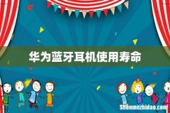 华为蓝牙耳机使用寿命