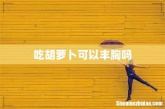 吃胡萝卜可以丰胸吗