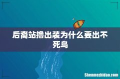 后裔站撸出装为什么要出不死鸟