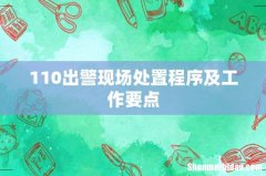 110出警现场处置程序及工作要点