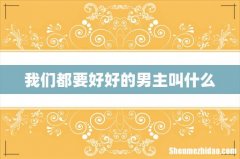 我们都要好好的男主叫什么