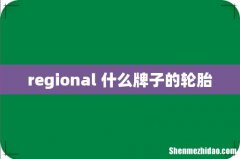 regional 什么牌子的轮胎