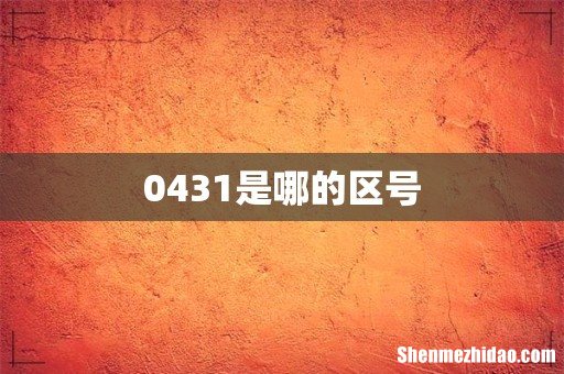 0431是哪的区号