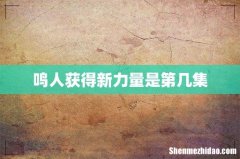 鸣人获得新力量是第几集