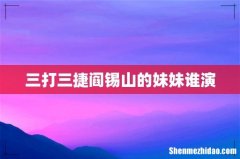 三打三捷阎锡山的妹妹谁演