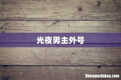 光夜男主外号