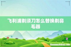 飞利浦剃须刀怎么替换剃鼻毛器