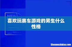 喜欢玩赛车游戏的男生什么性格