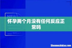 怀孕两个月没有任何反应正常吗