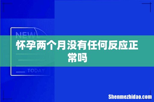 怀孕两个月没有任何反应正常吗