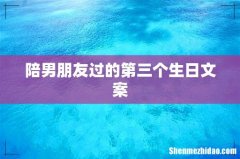 陪男朋友过的第三个生日文案