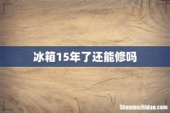 冰箱15年了还能修吗