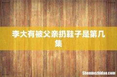 李大有被父亲扔鞋子是第几集