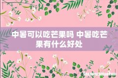 中暑可以吃芒果吗 中暑吃芒果有什么好处