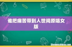 谁把痛苦带到人世间原唱女版
