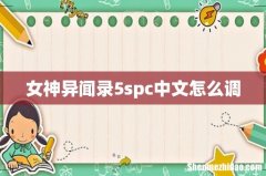 女神异闻录5spc中文怎么调