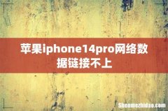苹果iphone14pro网络数据链接不上