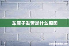车厘子发苦是什么原因