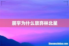 展宇为什么放弃林北星