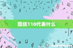 图纸110代表什么