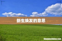 新生焕发的意思