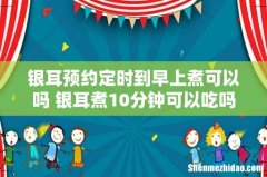 银耳预约定时到早上煮可以吗 银耳煮10分钟可以吃吗
