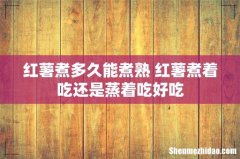 红薯煮多久能煮熟 红薯煮着吃还是蒸着吃好吃