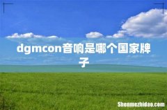 dgmcon音响是哪个国家牌子