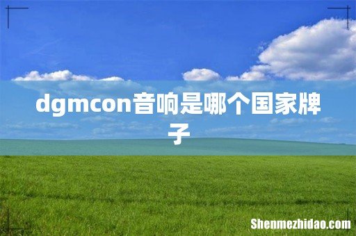 dgmcon音响是哪个国家牌子