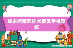 跪求柯南死神犬夜叉手机壁纸