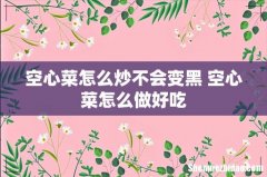 空心菜怎么炒不会变黑 空心菜怎么做好吃