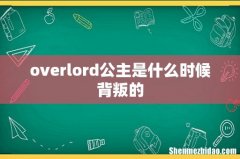 overlord公主是什么时候背叛的