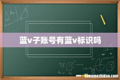 蓝v子账号有蓝v标识吗