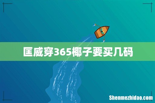 匡威穿365椰子要买几码