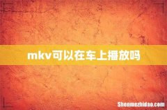 mkv可以在车上播放吗